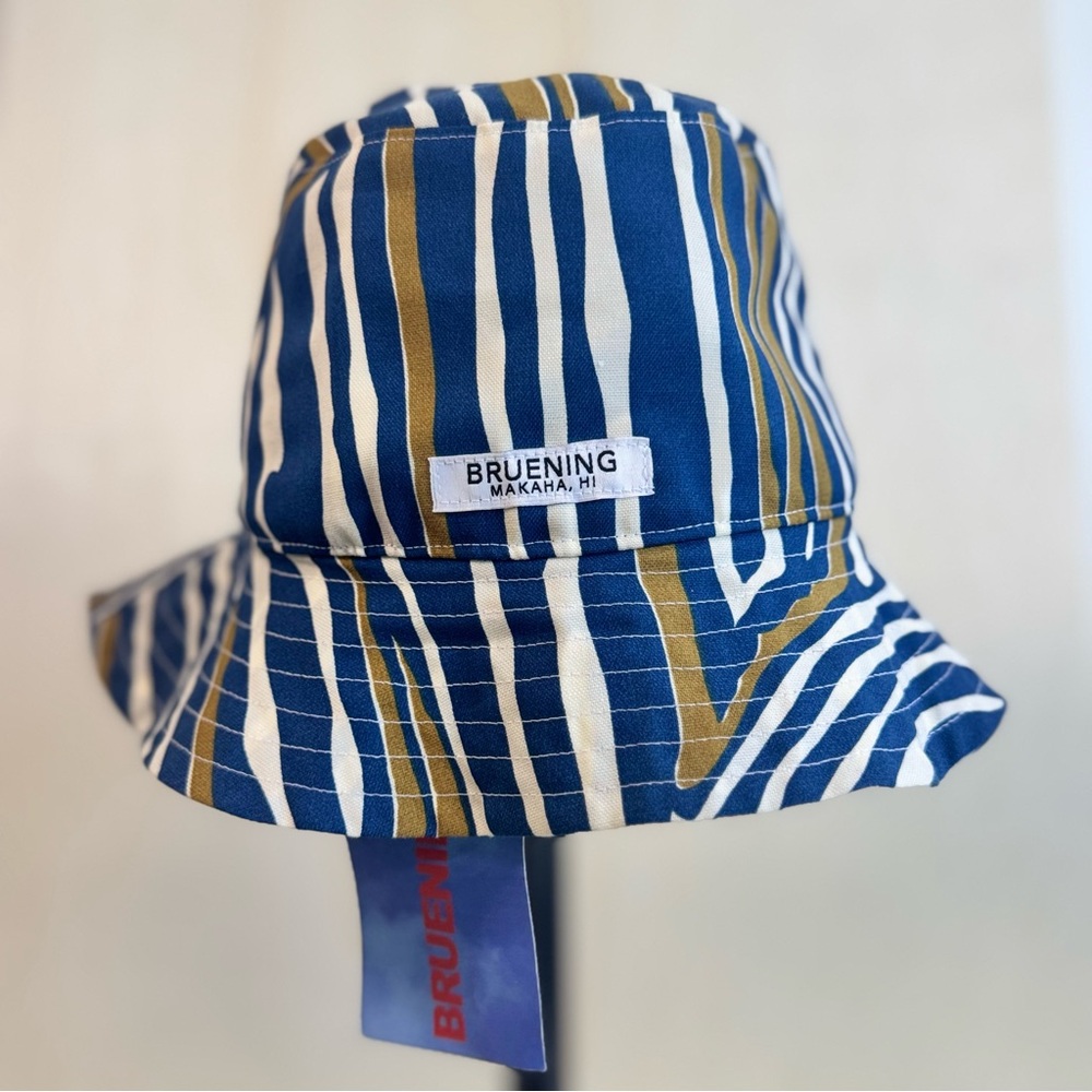 Bruening by Matt Bruening designer Makaha Hawai’i stripe bucket hat
